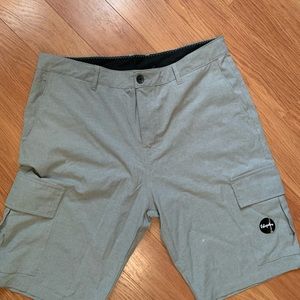 Men’s gray cargo shorts 36
